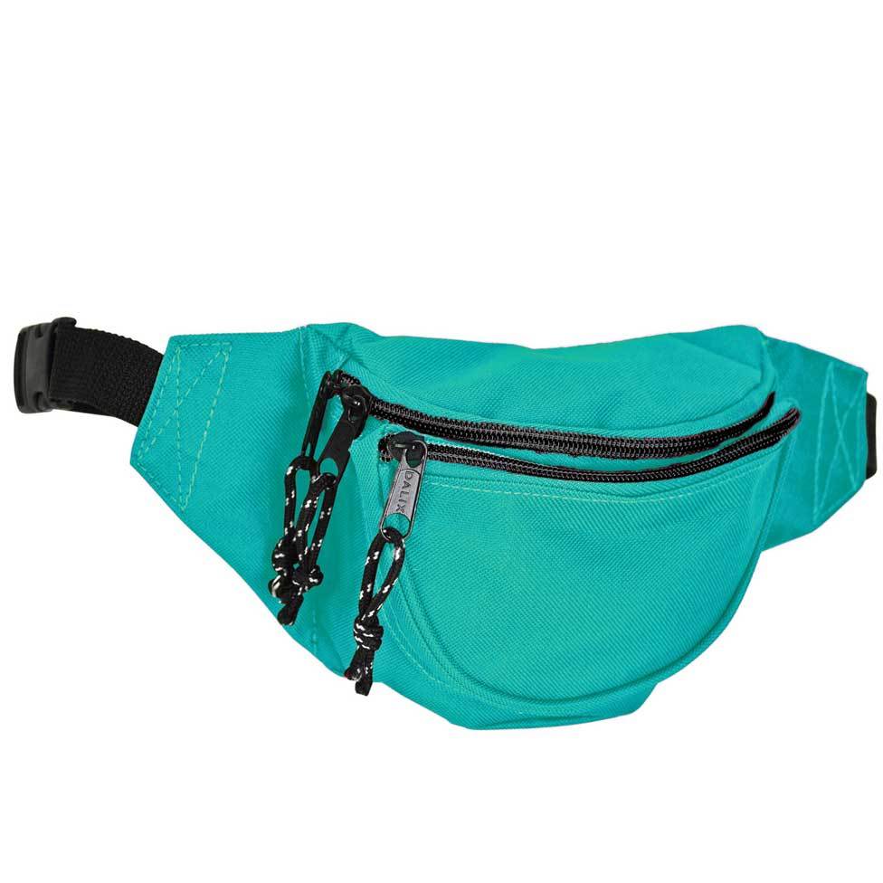 DALIX Small Fanny Pack Waist Pouch Travel Belt (24"-31") Fanny Packs DALIX Aqua