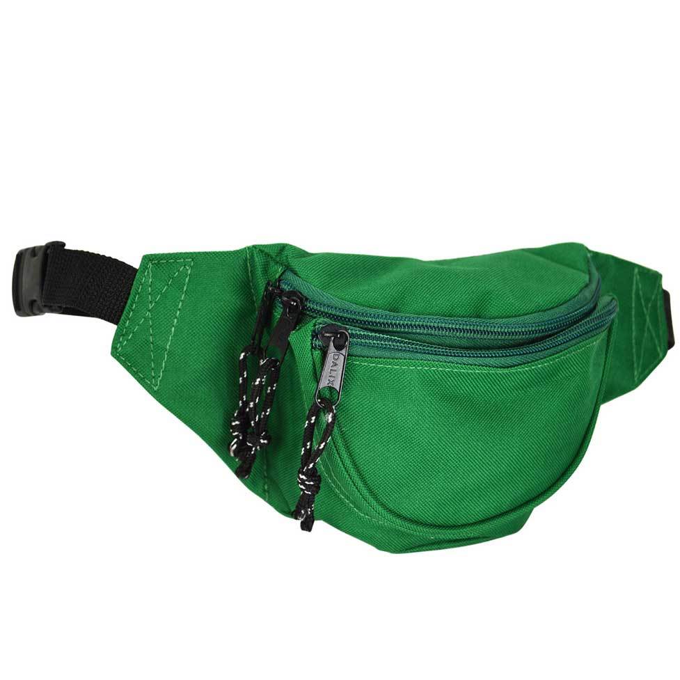 DALIX Small Fanny Pack Waist Pouch Travel Belt (24"-31") Fanny Packs DALIX Dark Green