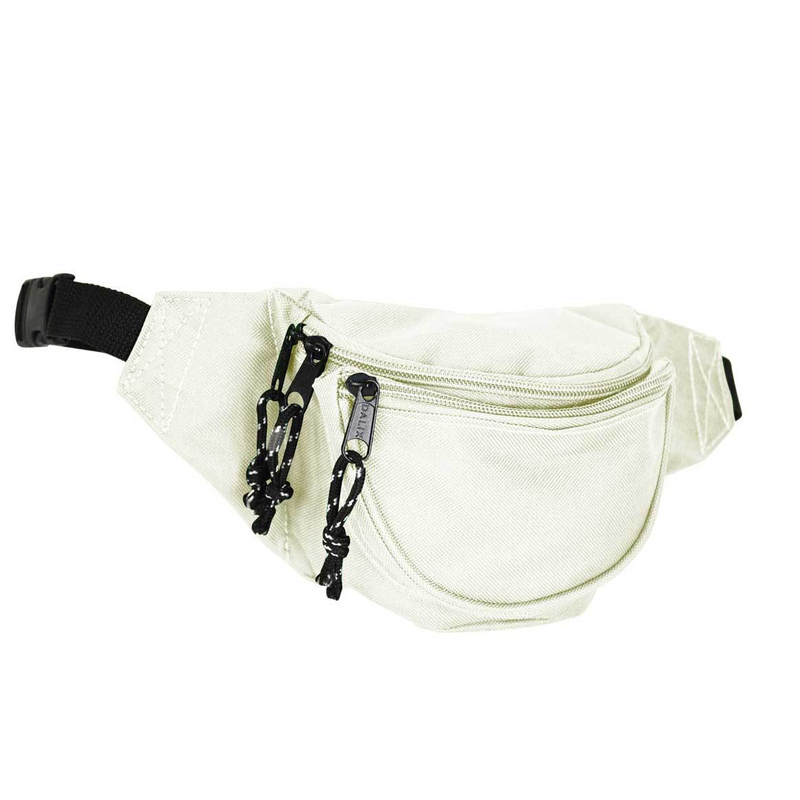 DALIX Small Fanny Pack Waist Pouch Travel Belt (24"-31") Fanny Packs DALIX Nude