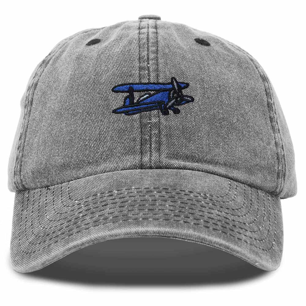 Dalix Propeller Plane Embroidered Cap Cotton Baseball Hat Airplane Men in Black