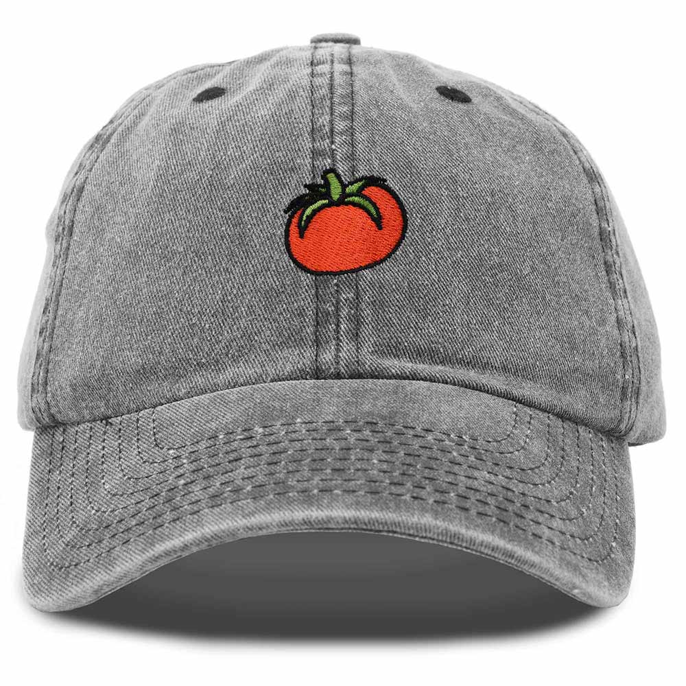 Dalix Tomato Embroidered Cap Cotton Baseball Cute Cool Dad Hat Womens in Black