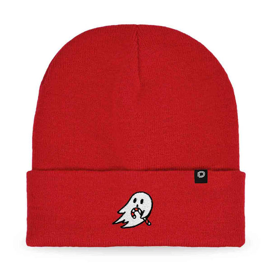 Dalix Candy Cane Ghost Beanie
