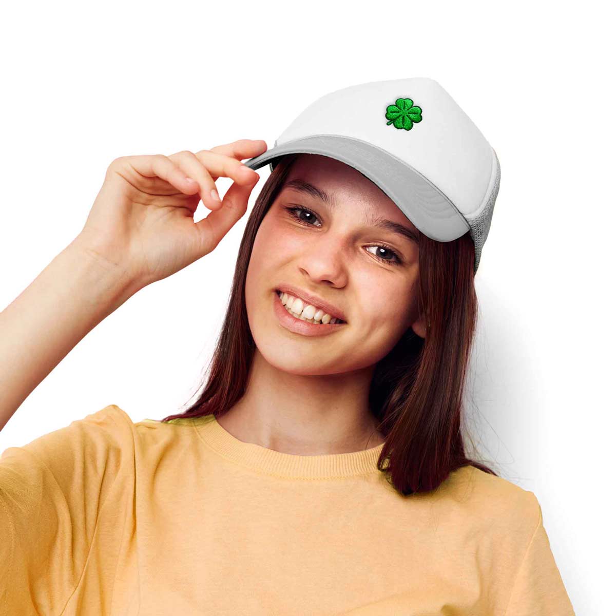 Dalix Clover Trucker Hat