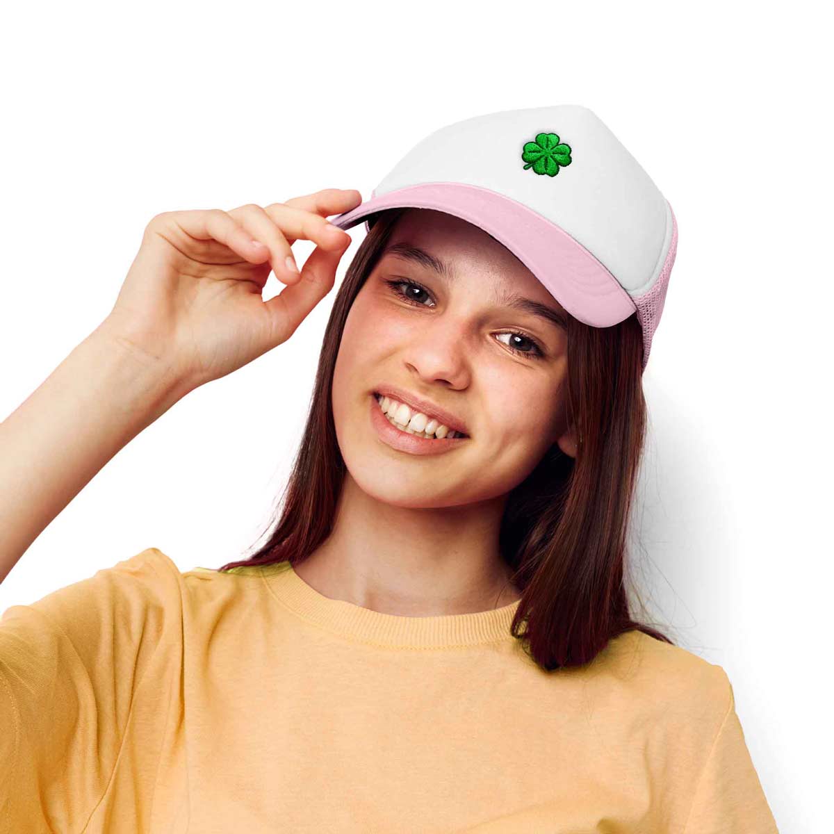 Dalix Clover Trucker Hat