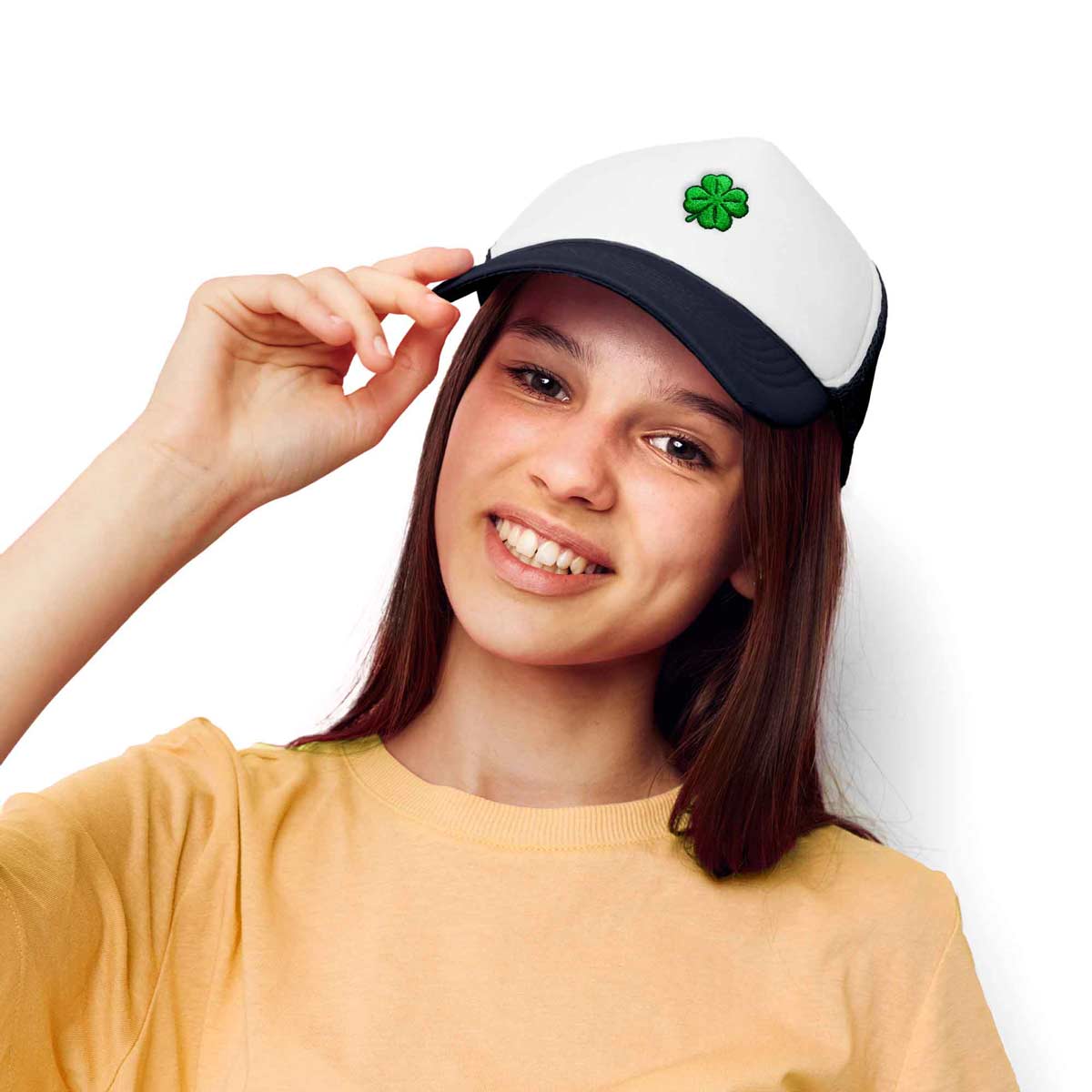 Dalix Clover Trucker Hat