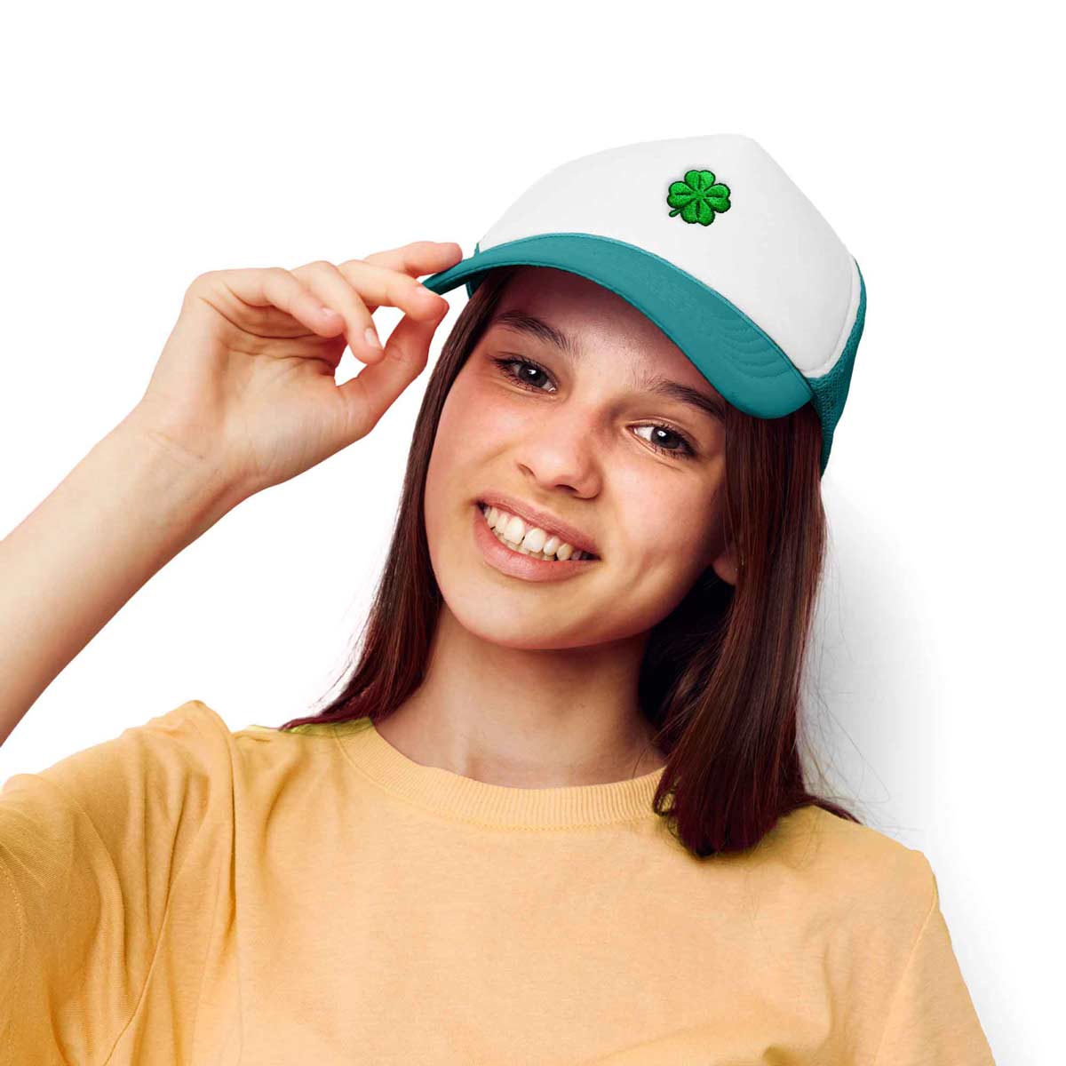 Dalix Clover Trucker Hat