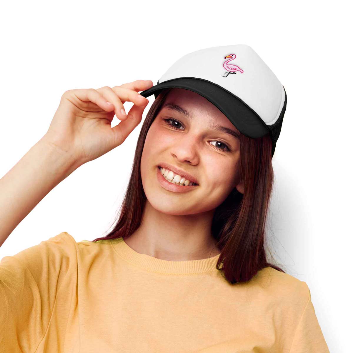 Dalix Pink Flamingo Trucker Hat