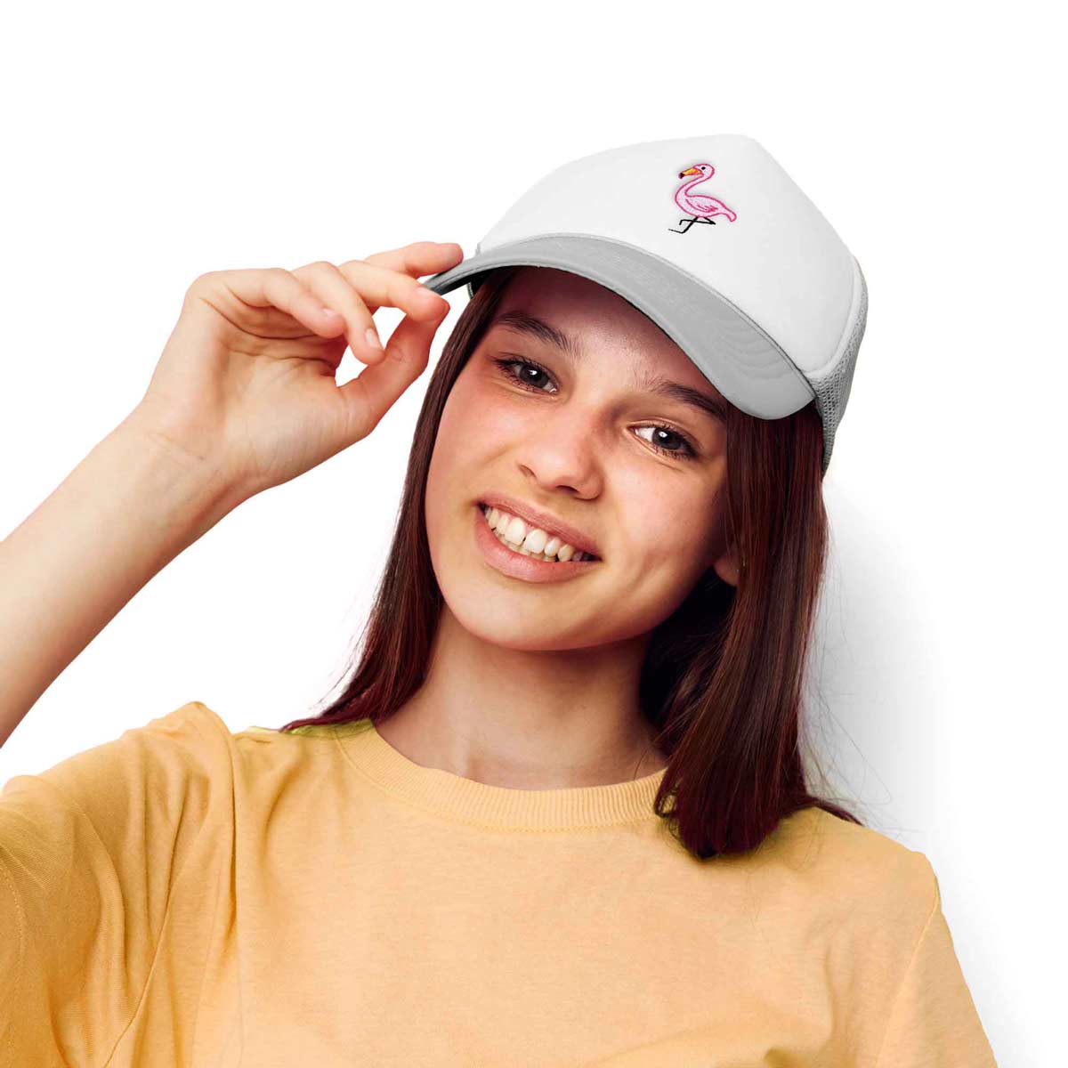 Dalix Pink Flamingo Trucker Hat