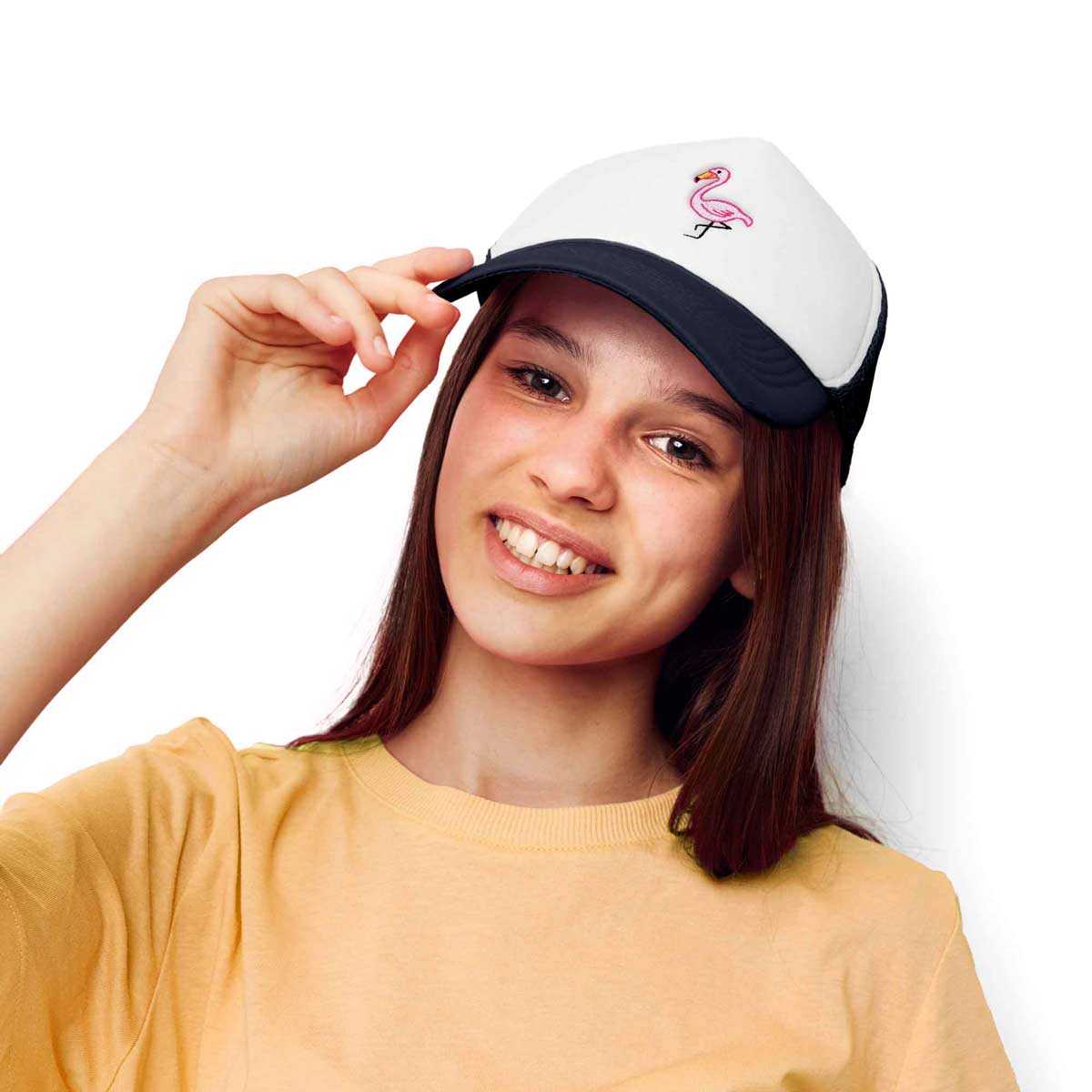 Dalix Pink Flamingo Trucker Hat