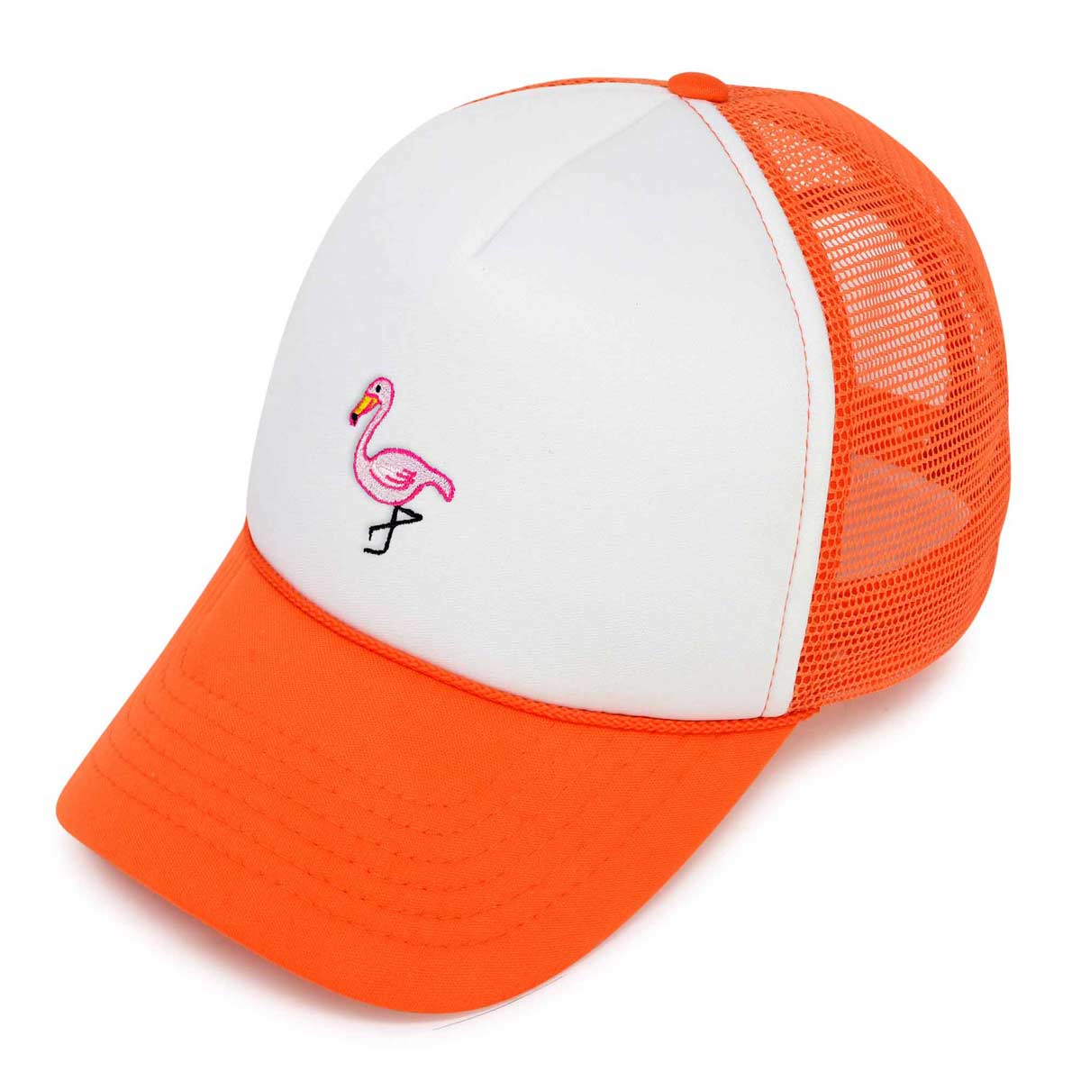 Dalix Pink Flamingo Trucker Hat