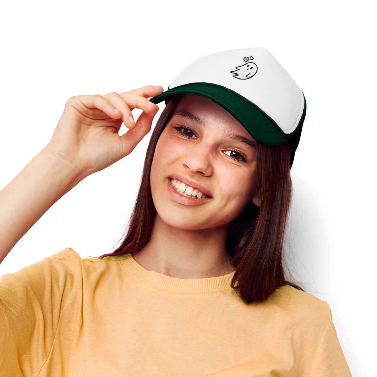 Dalix Heartly Ghost Trucker Hat