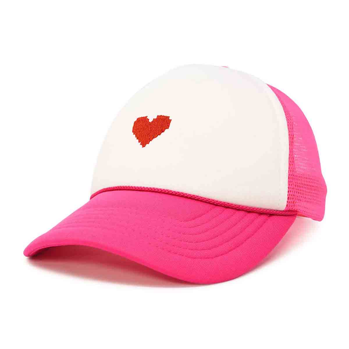 Dalix Pixel Heart Trucker Hat