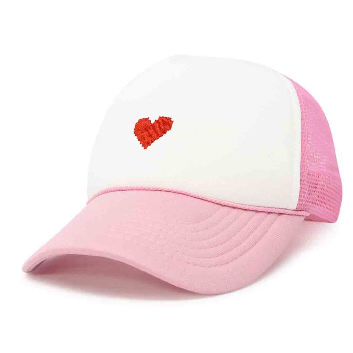 Dalix Pixel Heart Trucker Hat