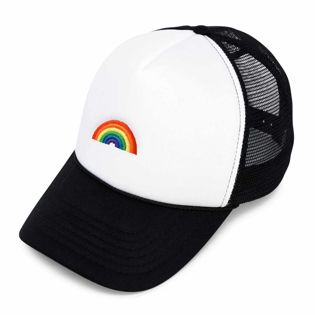 Dalix Rainbow Trucker Hat