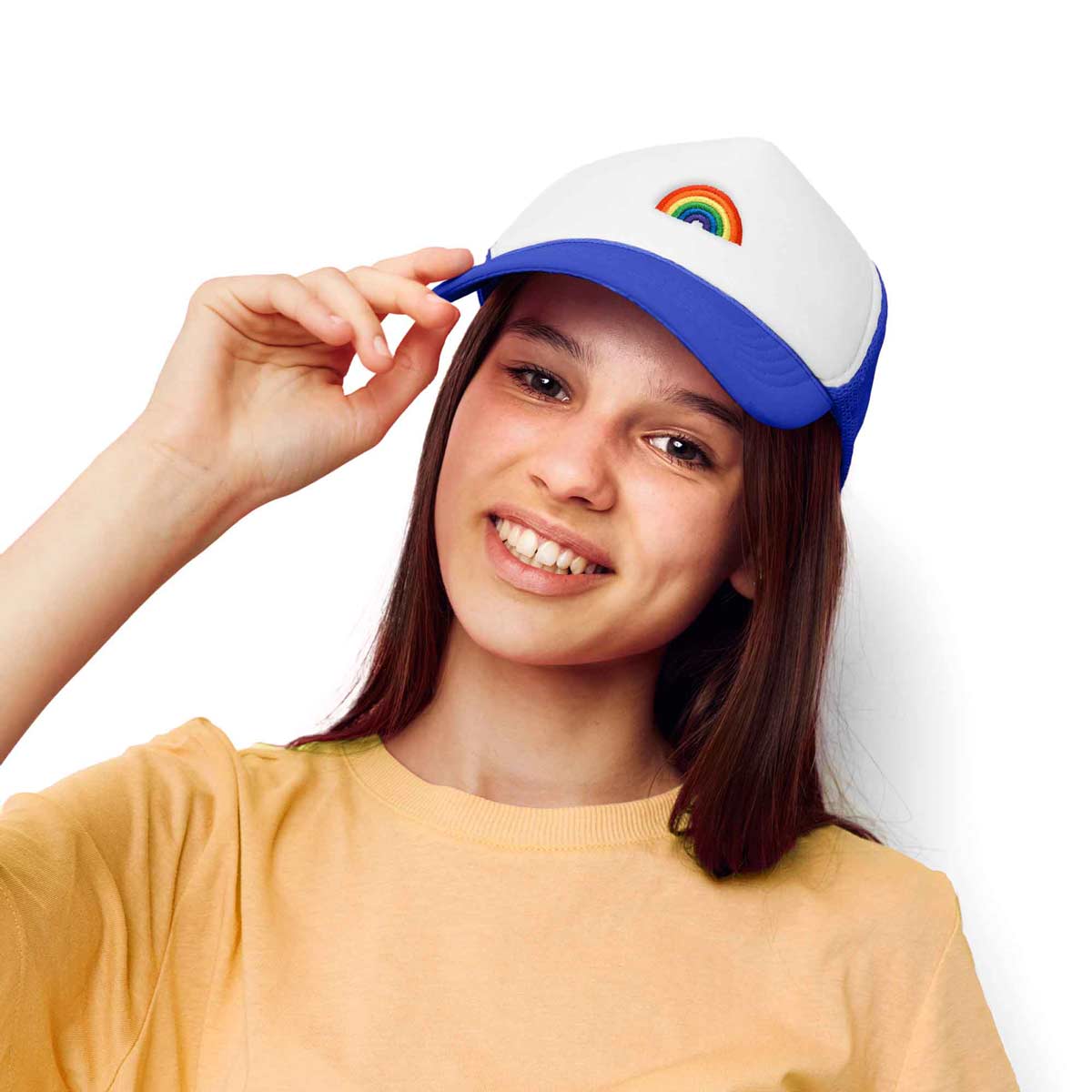 Dalix Rainbow Trucker Hat