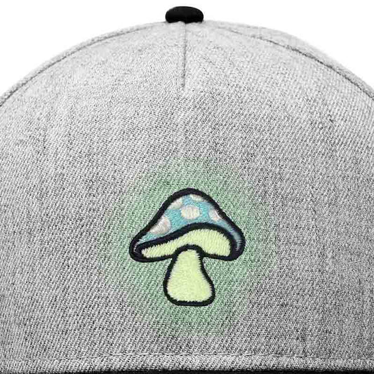 Dalix Mushroom Snapback Hat (Glow in the Dark)
