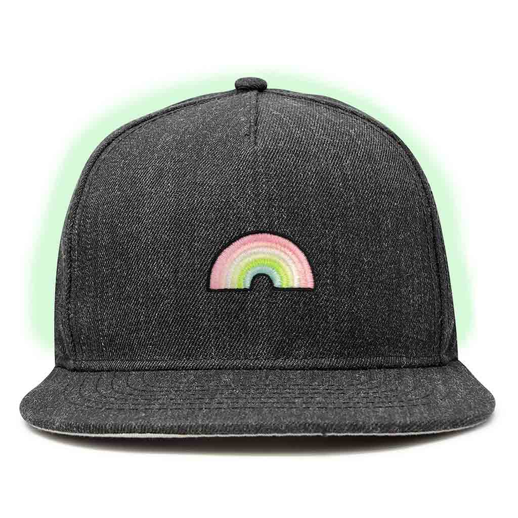 Dalix Rainbow Snapback Hat (Glow in the Dark)