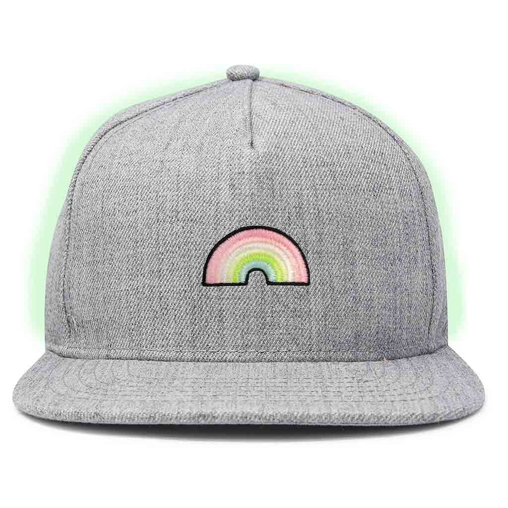 Dalix Rainbow Snapback Hat (Glow in the Dark)