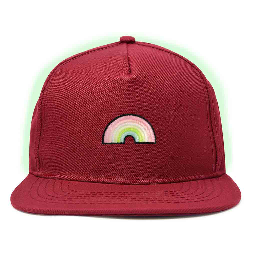 Dalix Rainbow Snapback Hat (Glow in the Dark)