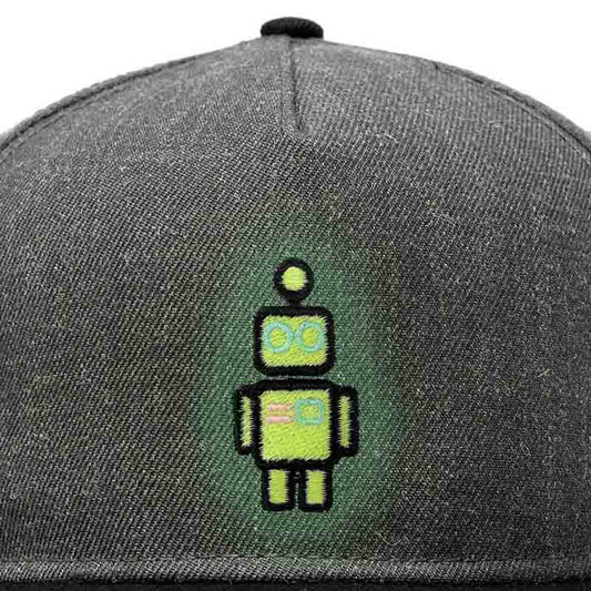 Dalix Robot Snapback Hat (Glow in the Dark)