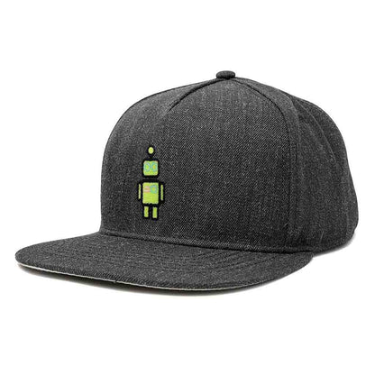 Dalix Robot Snapback Hat (Glow in the Dark)