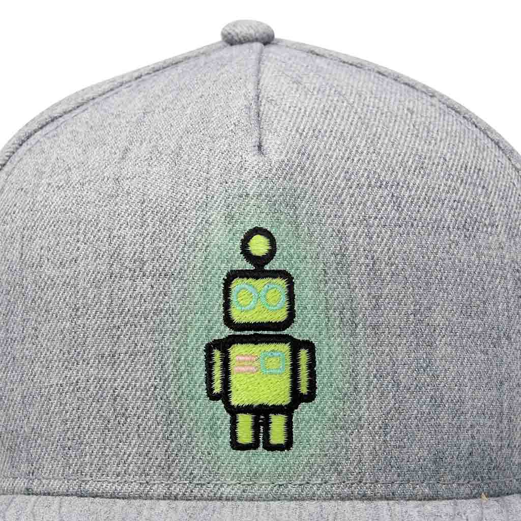 Dalix Robot Snapback Hat (Glow in the Dark)