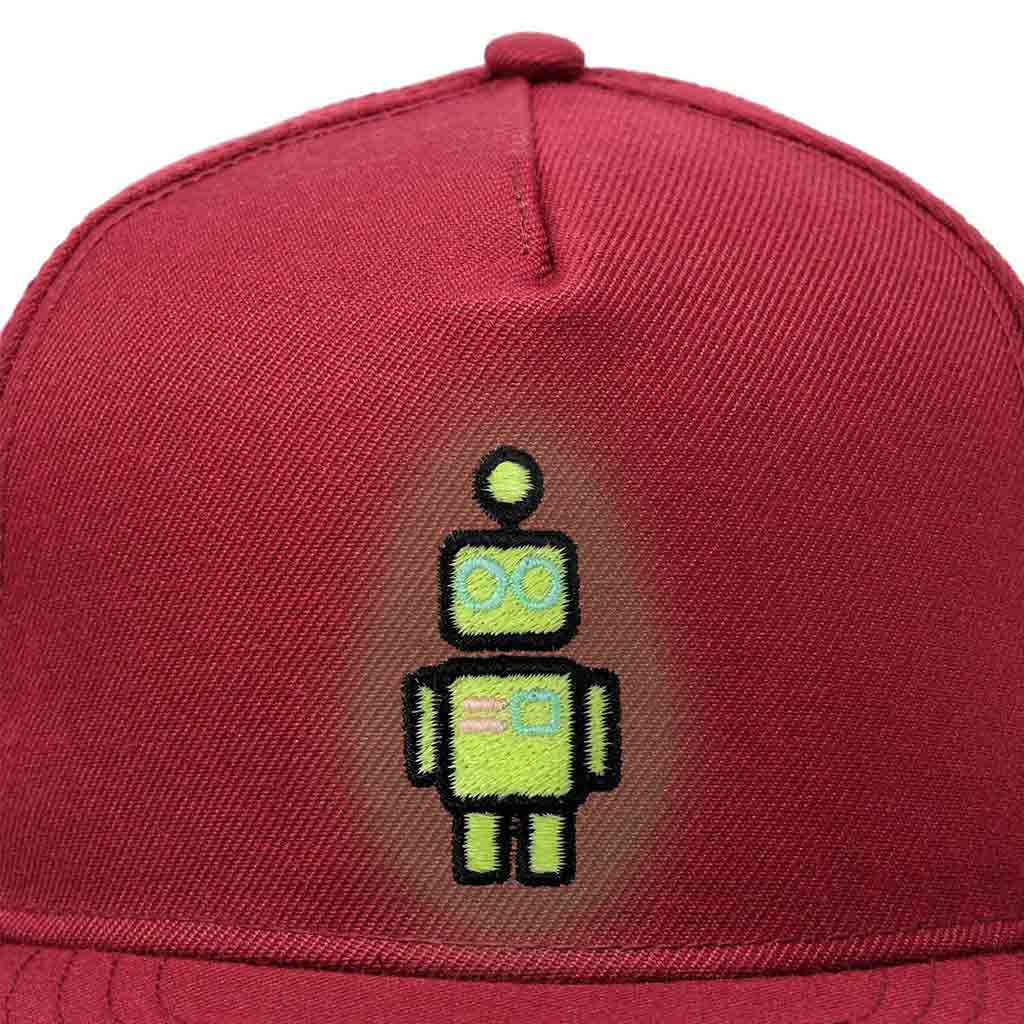 Dalix Robot Snapback Hat (Glow in the Dark)