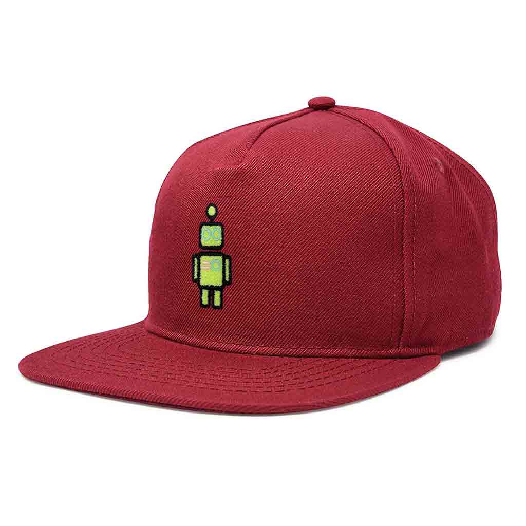 Dalix Robot Snapback Hat (Glow in the Dark)