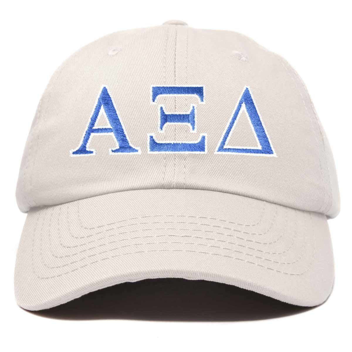 Alpha Xi Delta Sorority Hat Womens Greek Letters Embroidered Baseball Cap