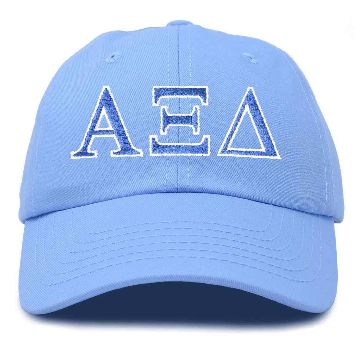 Alpha Xi Delta Sorority Hat Womens Greek Letters Embroidered Baseball Cap