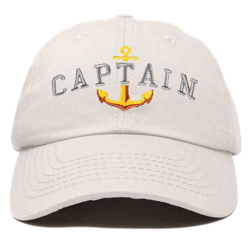 Dalix Captain Embroidered Dad Cap Cotton Baseball Hat Men in Kelly Green