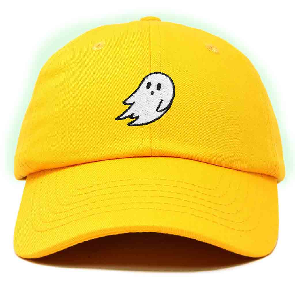 Dalix Ghost Embroidered Glow in the Dark Hat Dad Hat Cotton Baseball Cap Men in Lavender