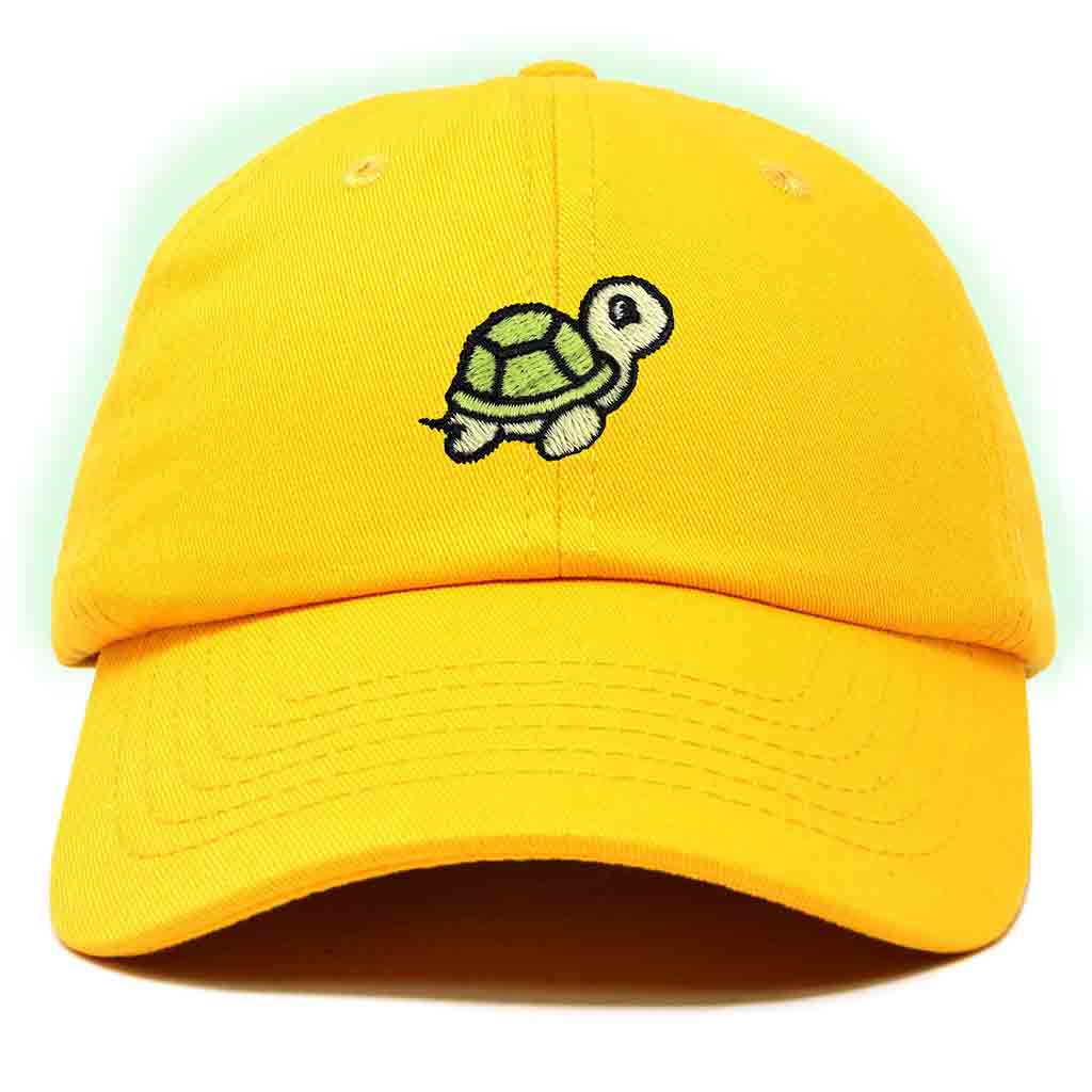 Dalix Turtle Embroidered Glow in the Dark Dad Hat Cotton Baseball Cap Men in Lavender