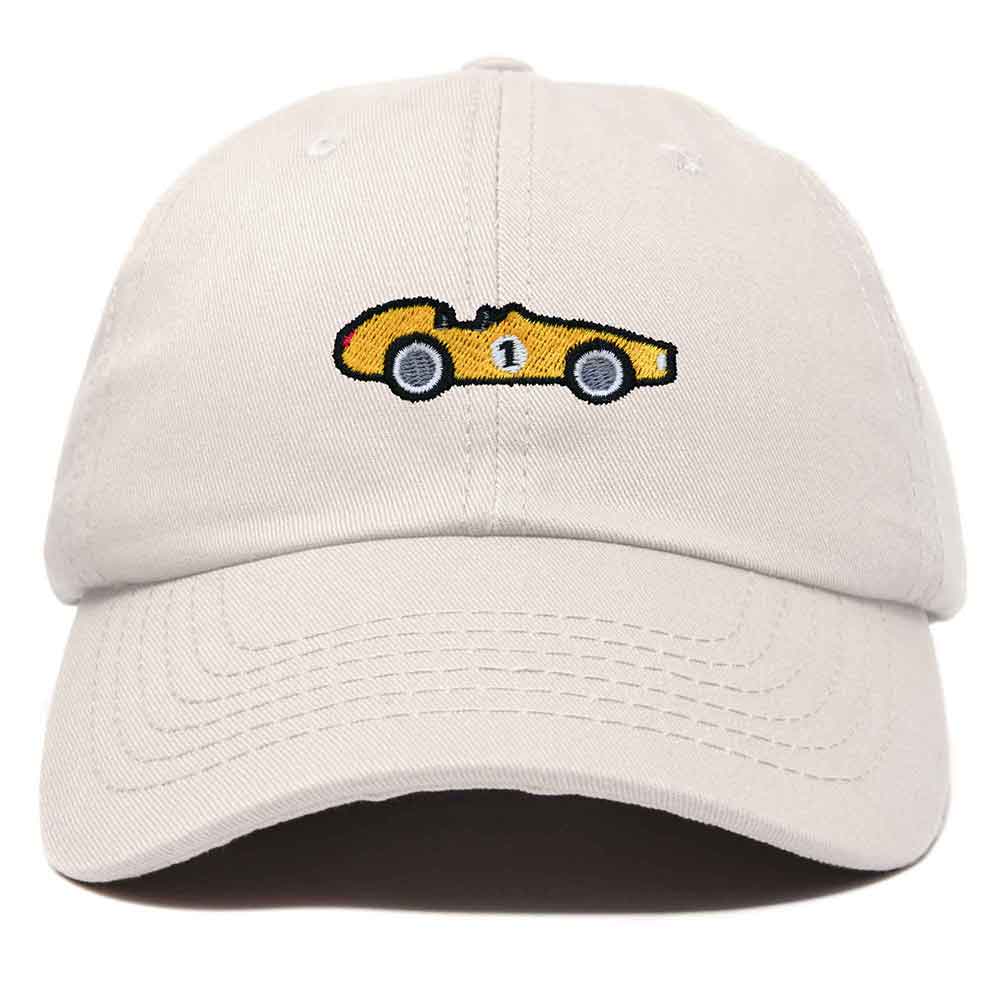 Dalix Race Car Embroidered Dad Cap Classic Cotton Baseball Hat Mens in Kelly Green