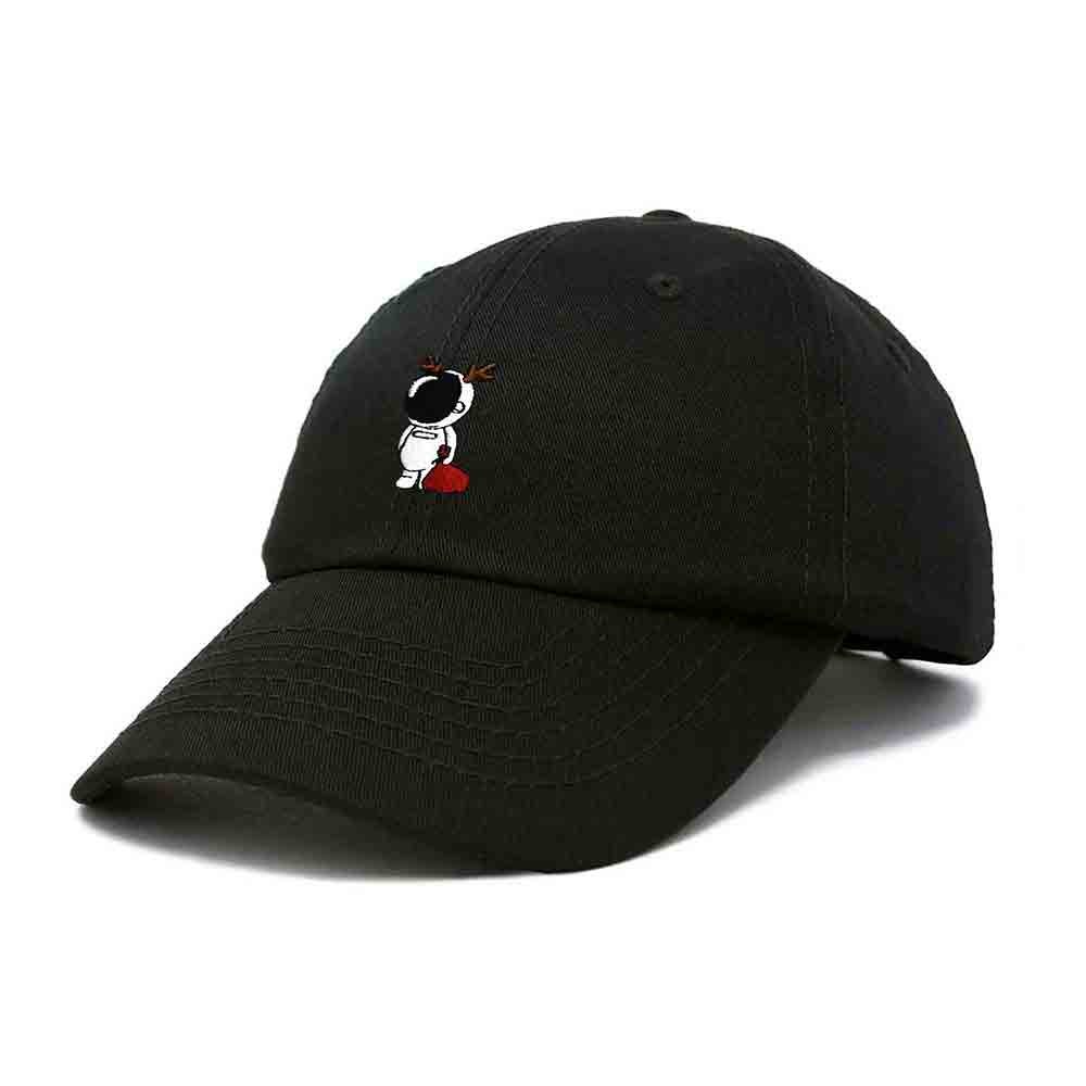 Dalix Christmas Space Rudolph Astronaut Dad Hat Embroidered Baseball Cap Womens in Gold
