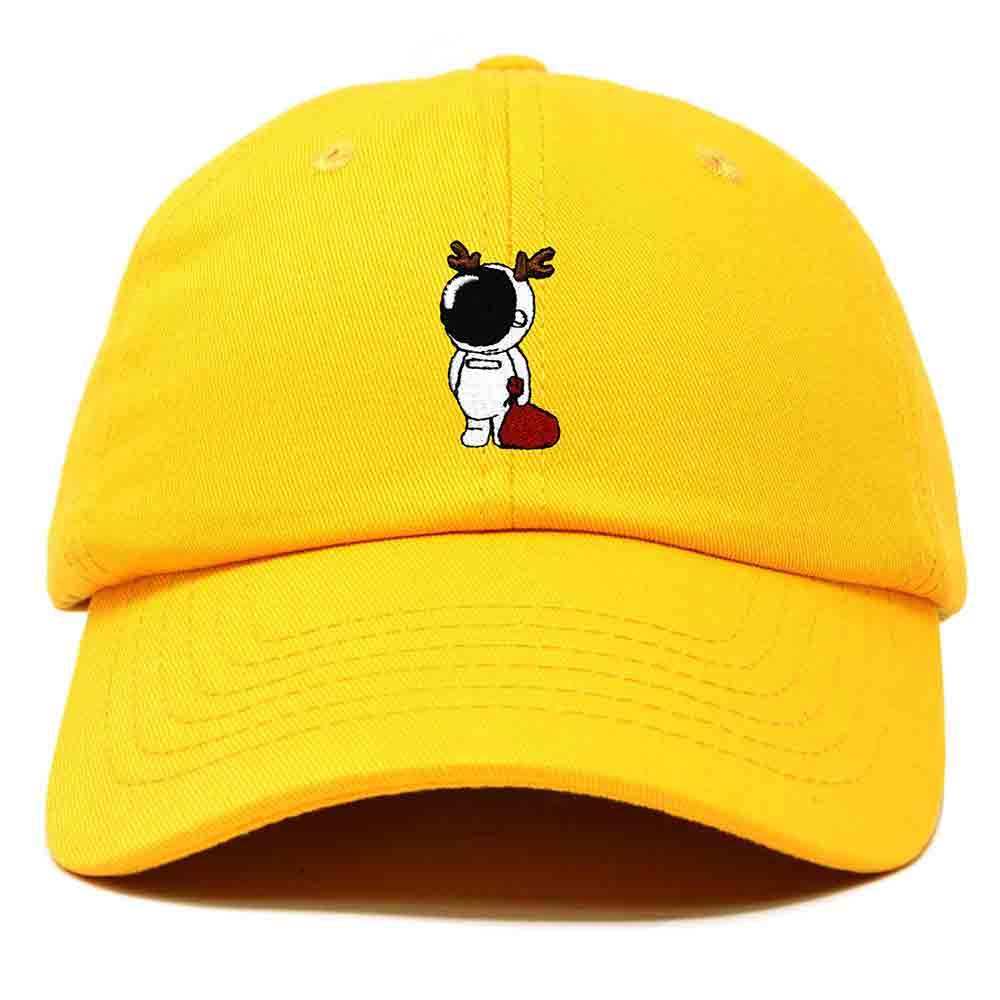 Dalix Christmas Space Rudolph Astronaut Dad Hat Embroidered Baseball Cap Womens in Royal Blue
