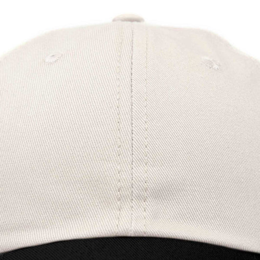 Dalix Two Tone Snapback Hat Adjustable Cotton Dad Cap Men in Cream Blue