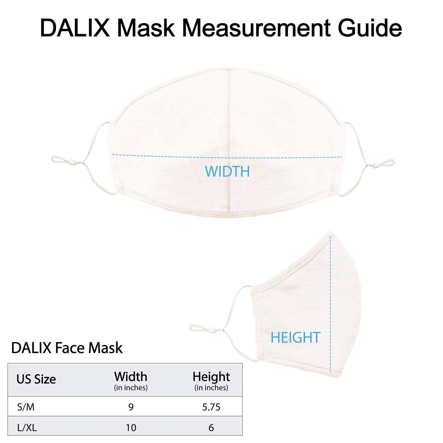 Dalix Skin Tone Cloth Face Mask 3 Layer Filter Pocket Nose Piece