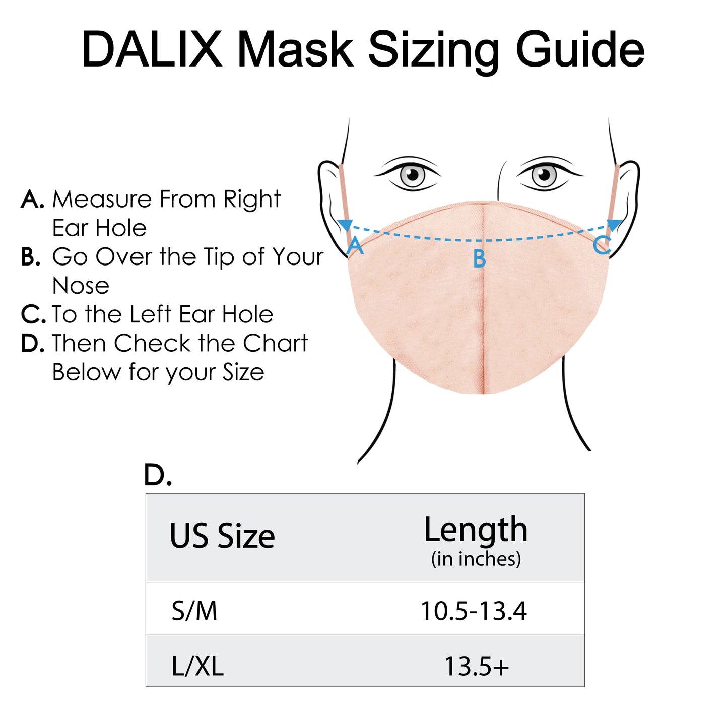 Dalix Skin Tone Cloth Face Mask 3 Layer Filter Pocket Nose Piece (3-Pack)