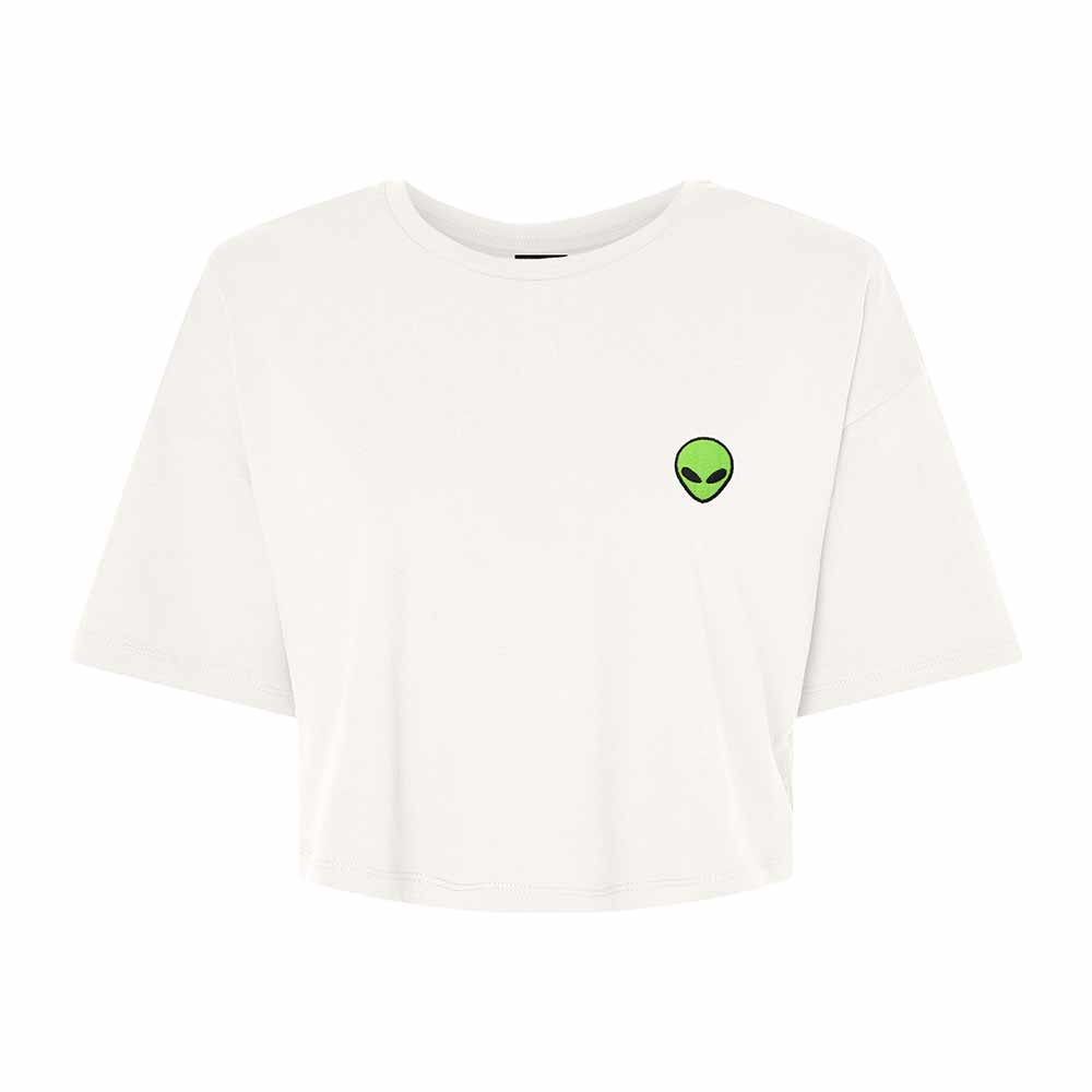 Dalix Alien Womens Flowy Cropped Tee