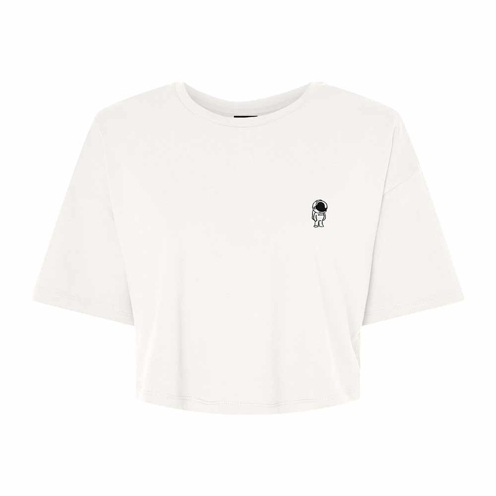 Dalix Astronaut Womens Flowy Cropped Tee