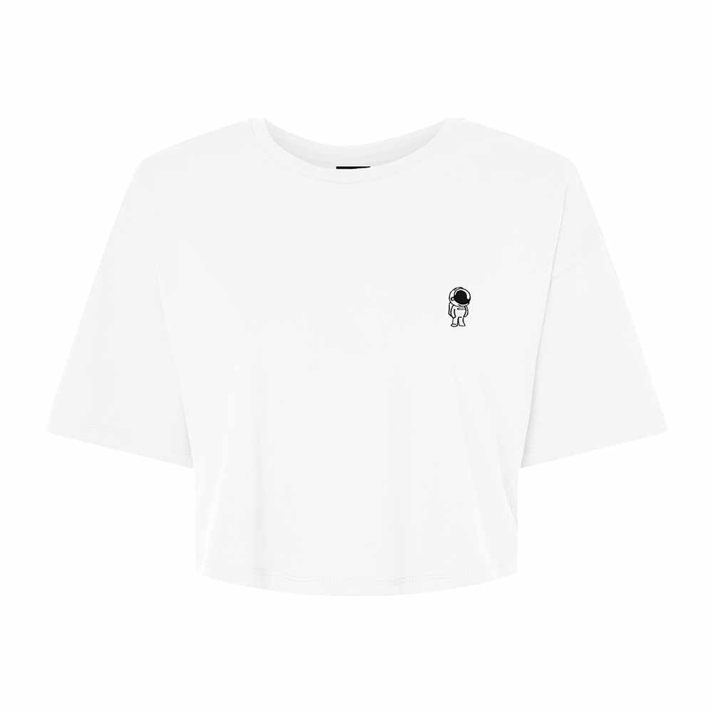 Dalix Astronaut Womens Flowy Cropped Tee