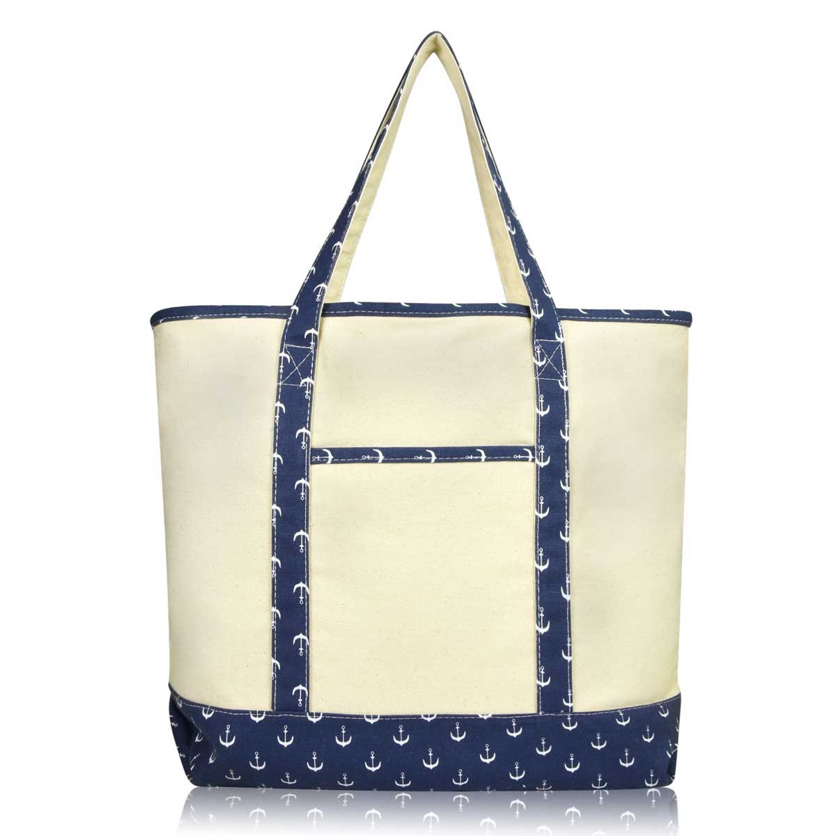 Dalix 22" Soft Canvas Tote Bag Special Patterns Collection