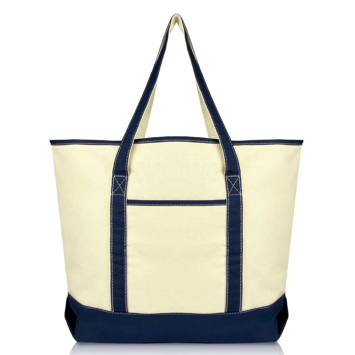 Dalix 22" Soft Canvas Tote Bag