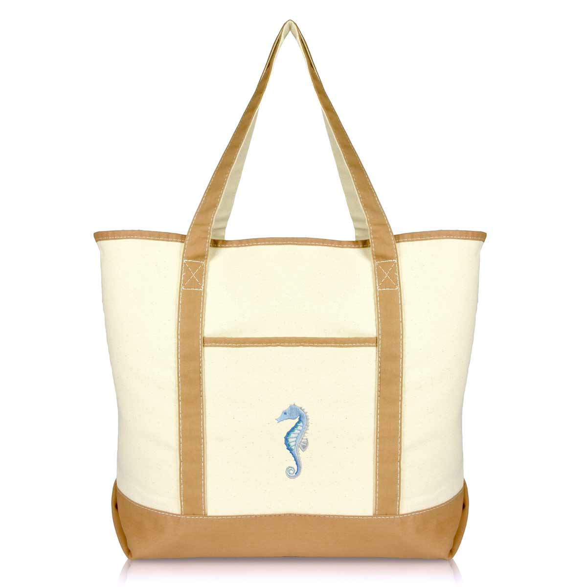 Dalix Seahorse Tote Bag