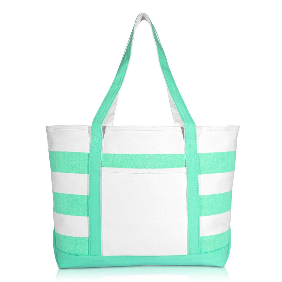 Dalix 23" Premium Striped Tote Bag