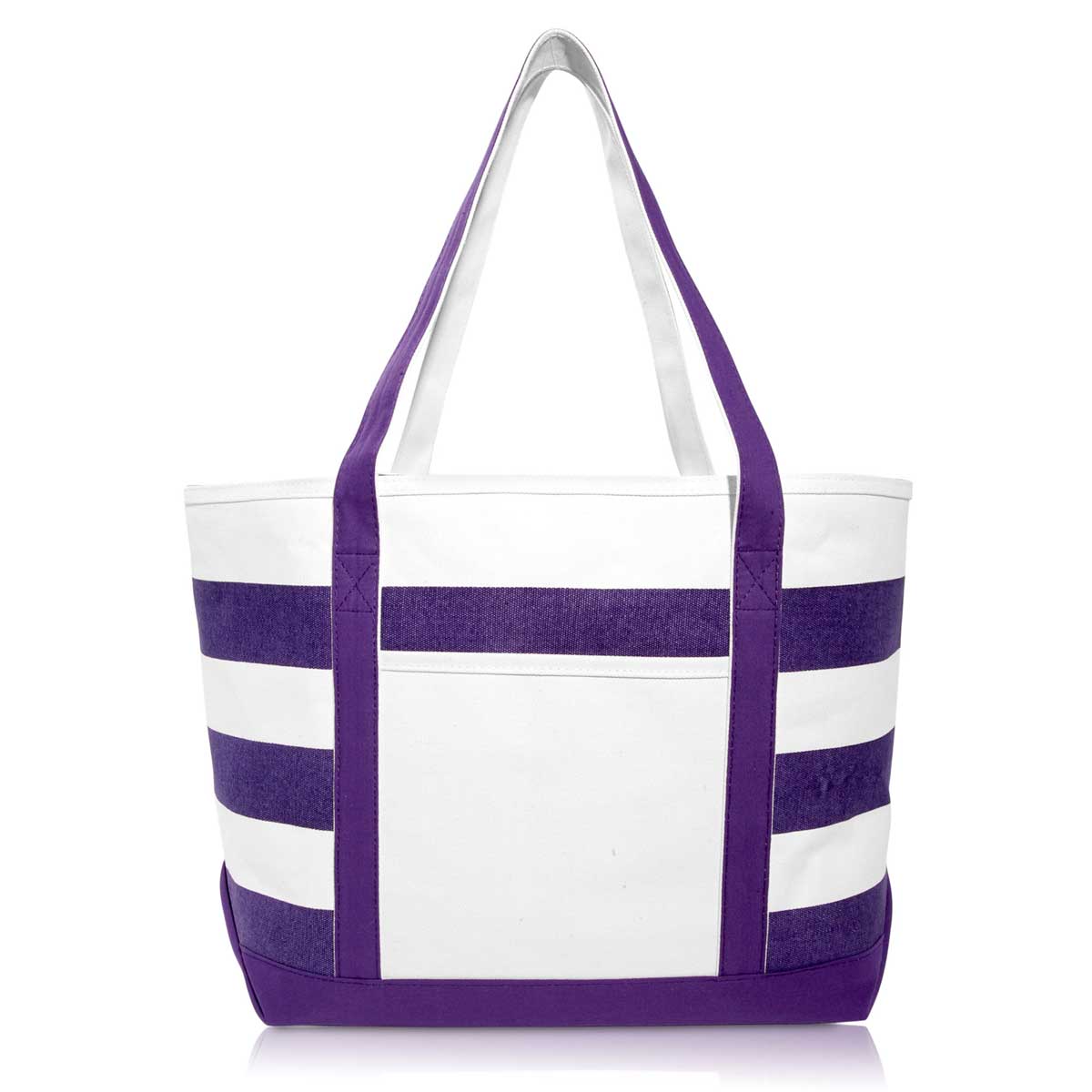 Dalix 23" Premium Striped Tote Bag