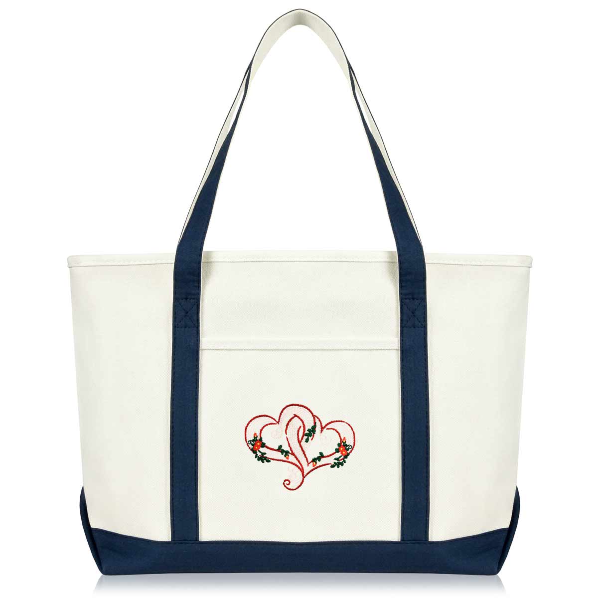 Dalix Knotted Heart Tote Bag