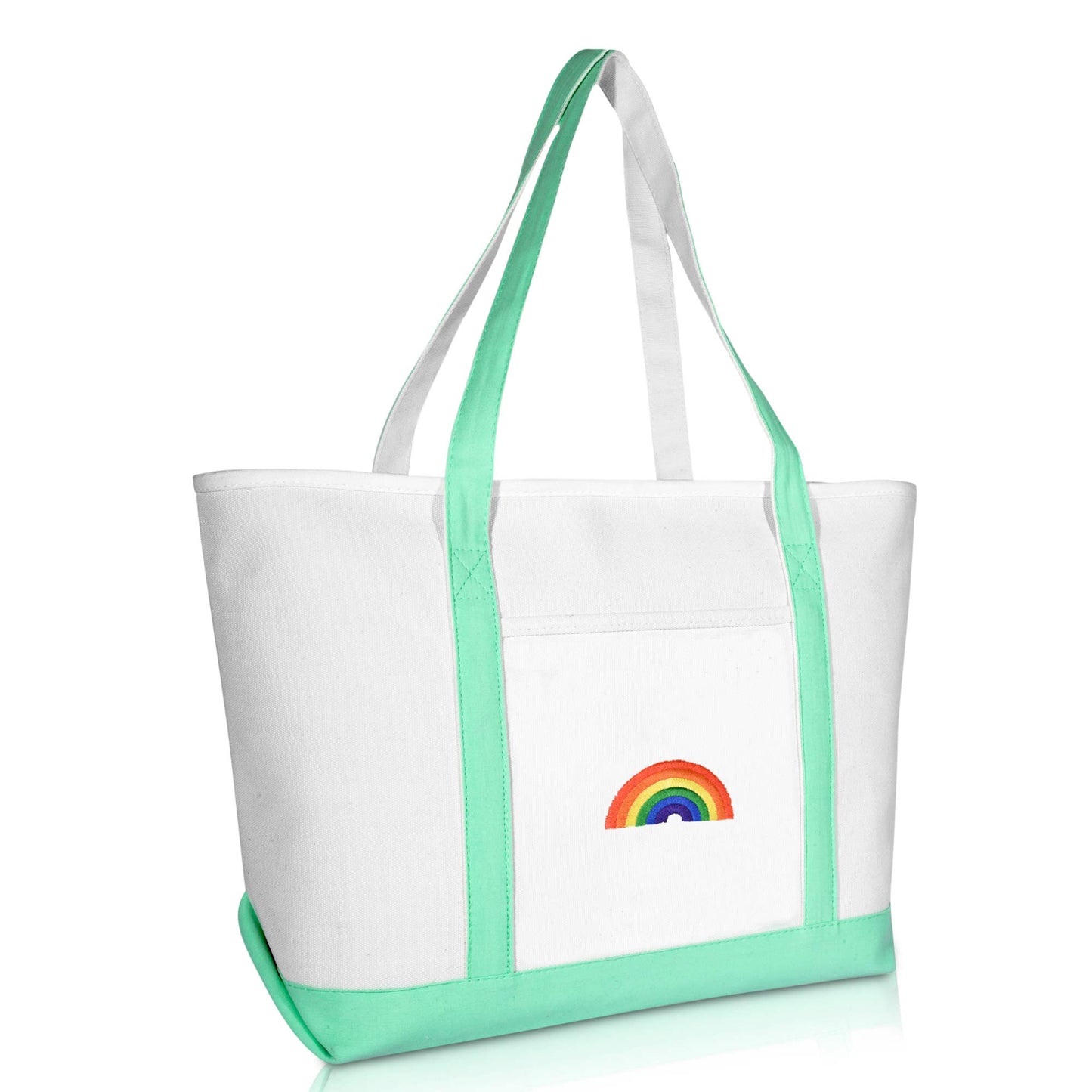 Dalix Rainbow Tote Bag