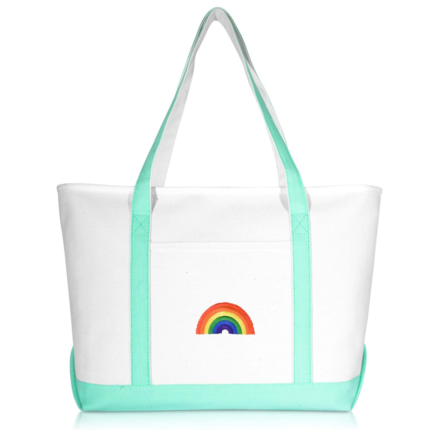 Dalix Rainbow Tote Bag